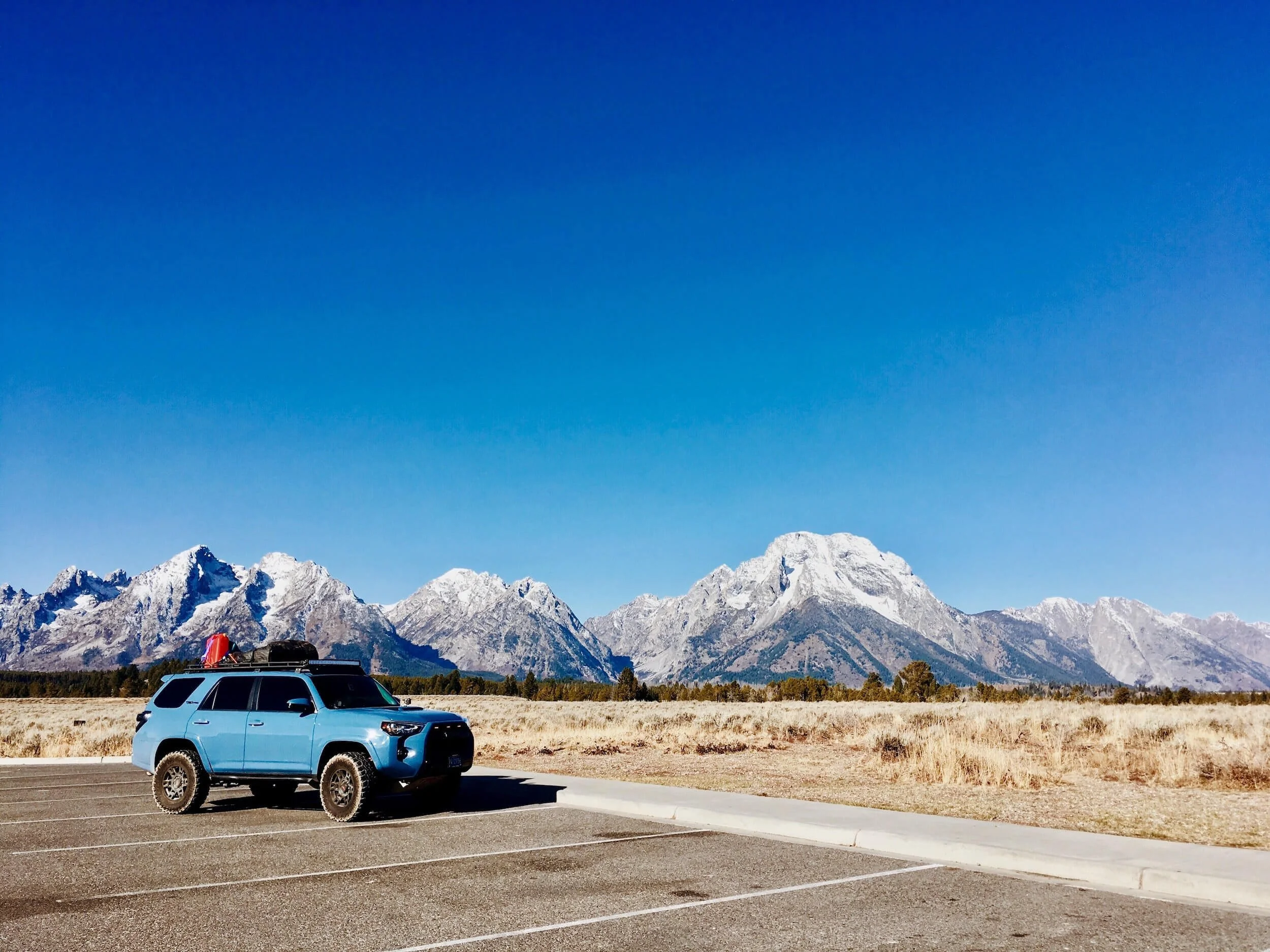 blue Toyota suv
