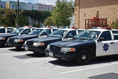 police cars
