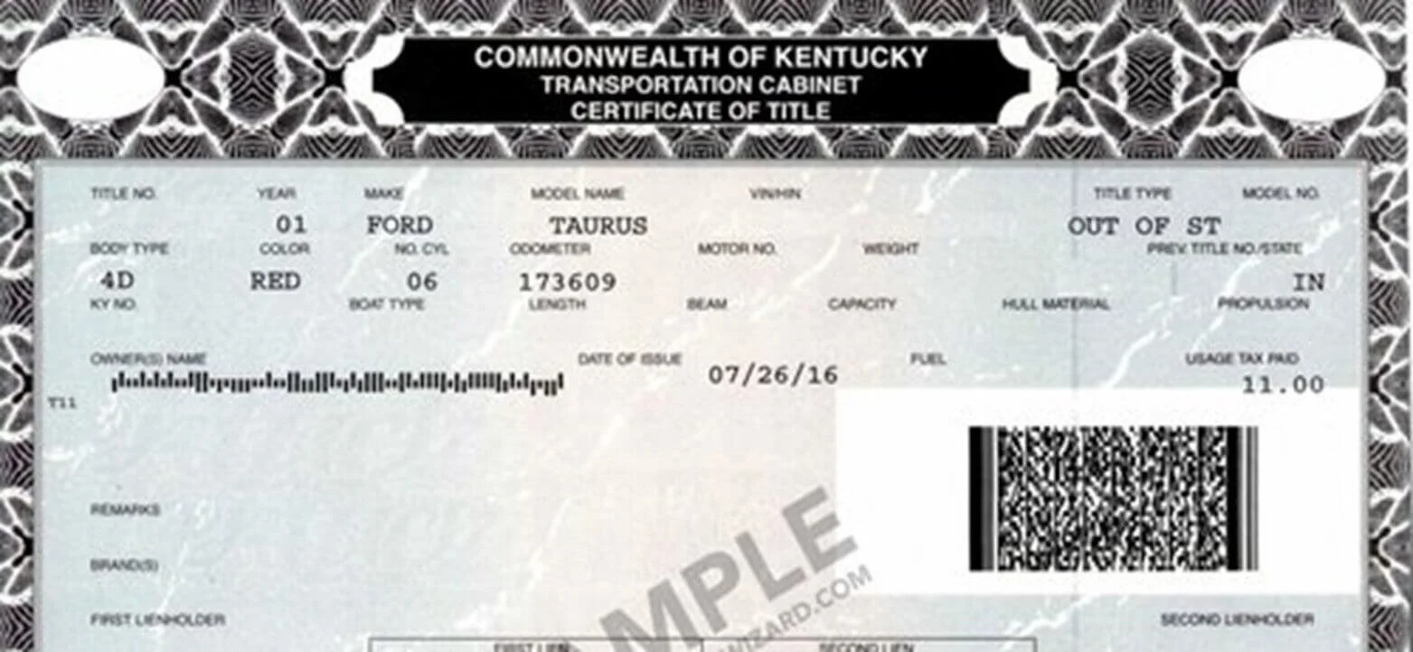 kentucky car title washing