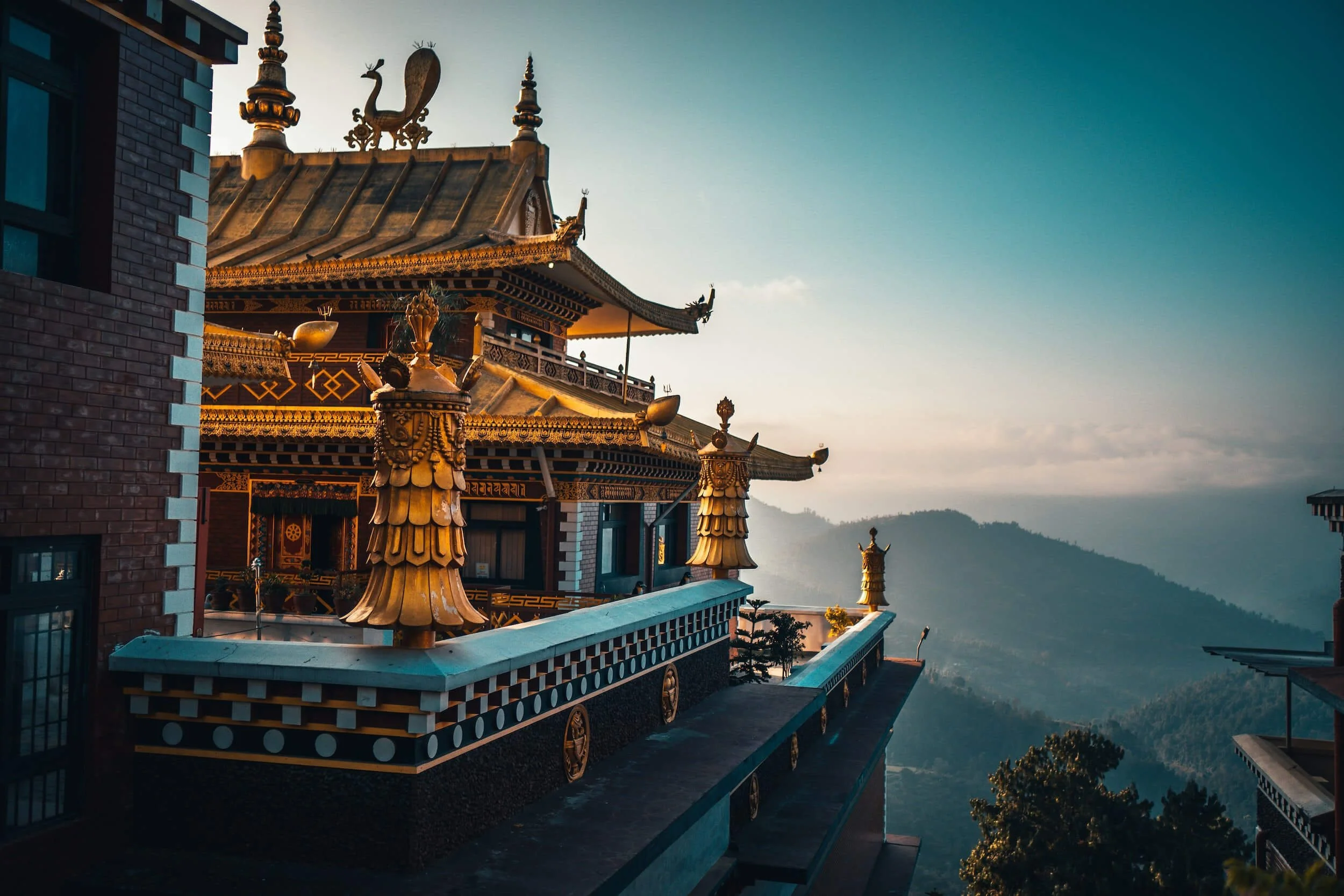 Buddhist monastery in Asia