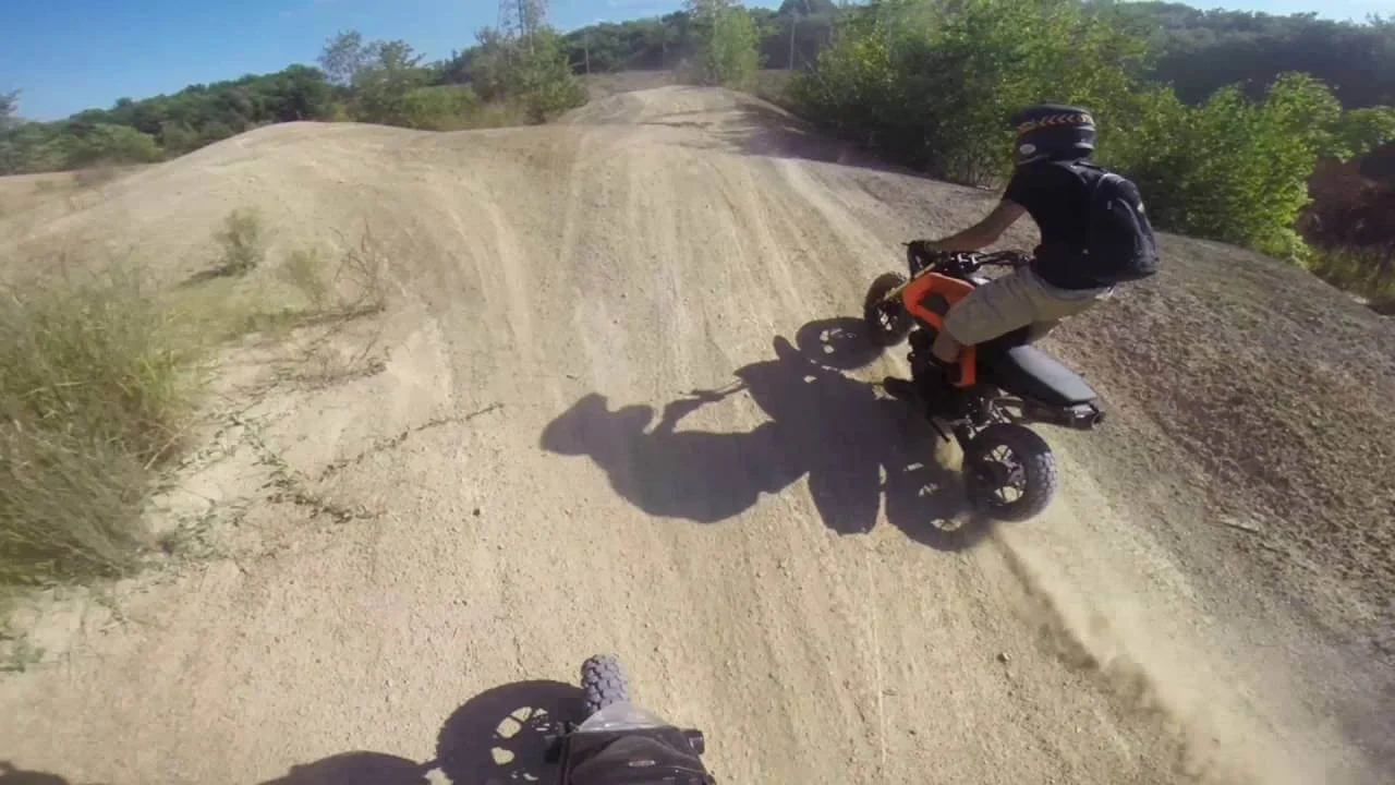 Grom riding off-road