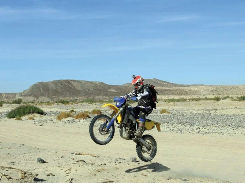 Hard Terrain dirt bike wheelie