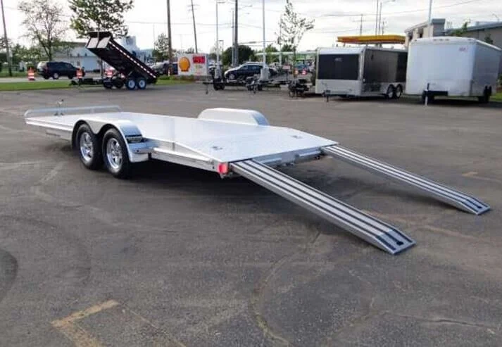 car trailer ramps down