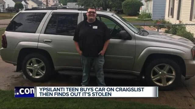 teen with stolen car