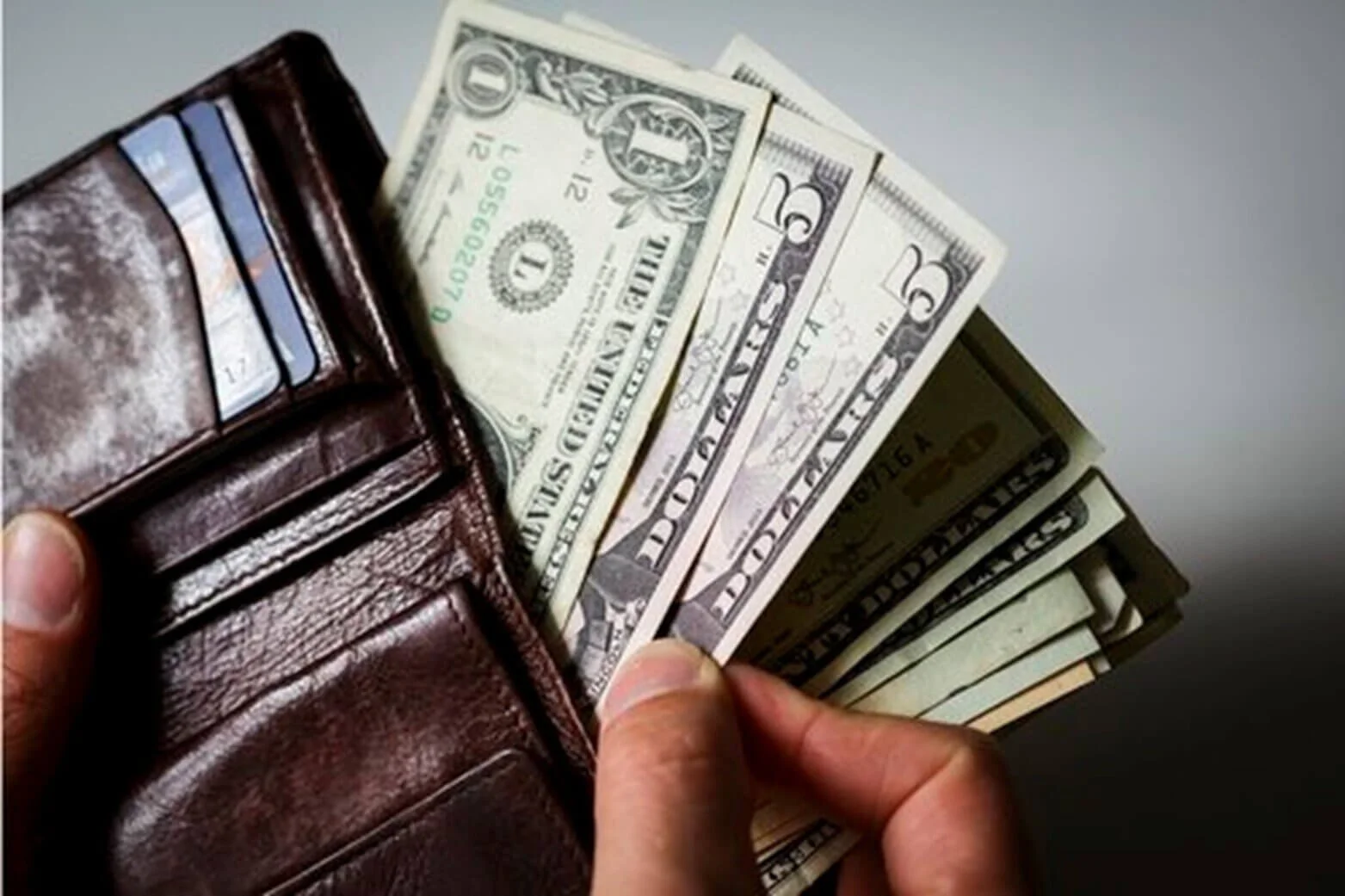 credit cards and cash