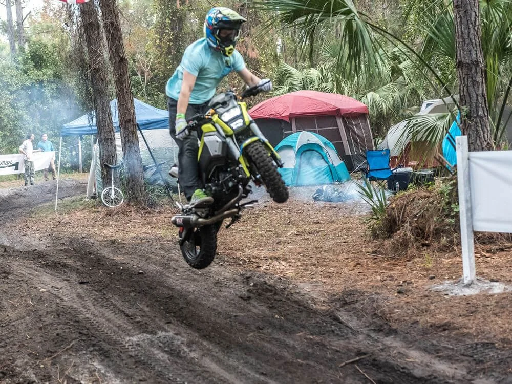 grom rider jumping in the air