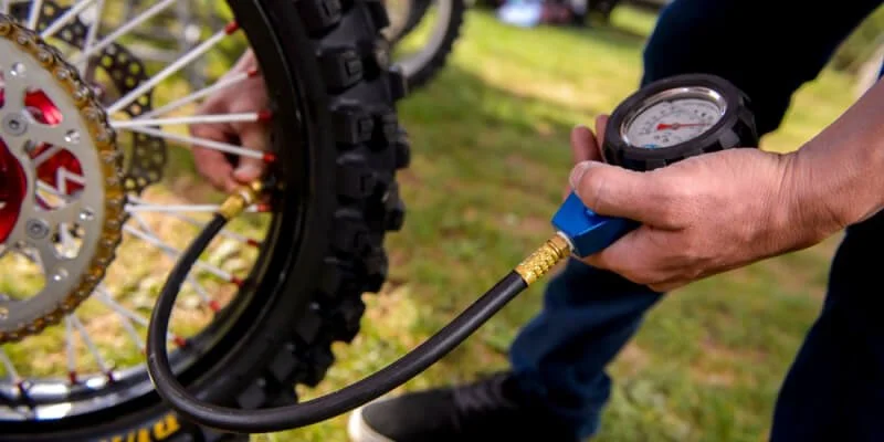 inflating tire