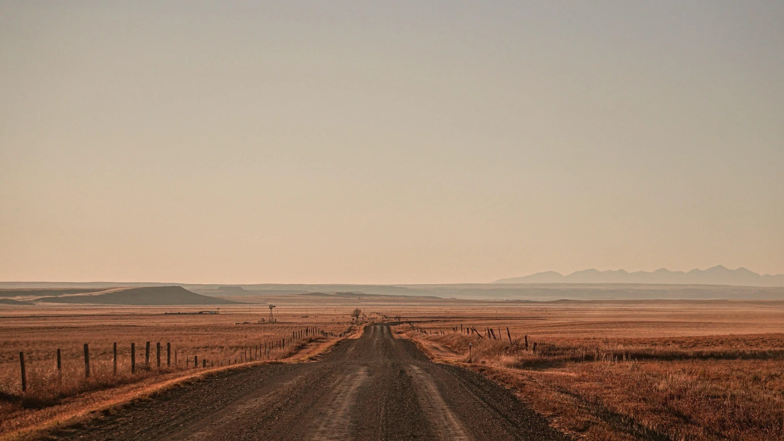 open road in montana