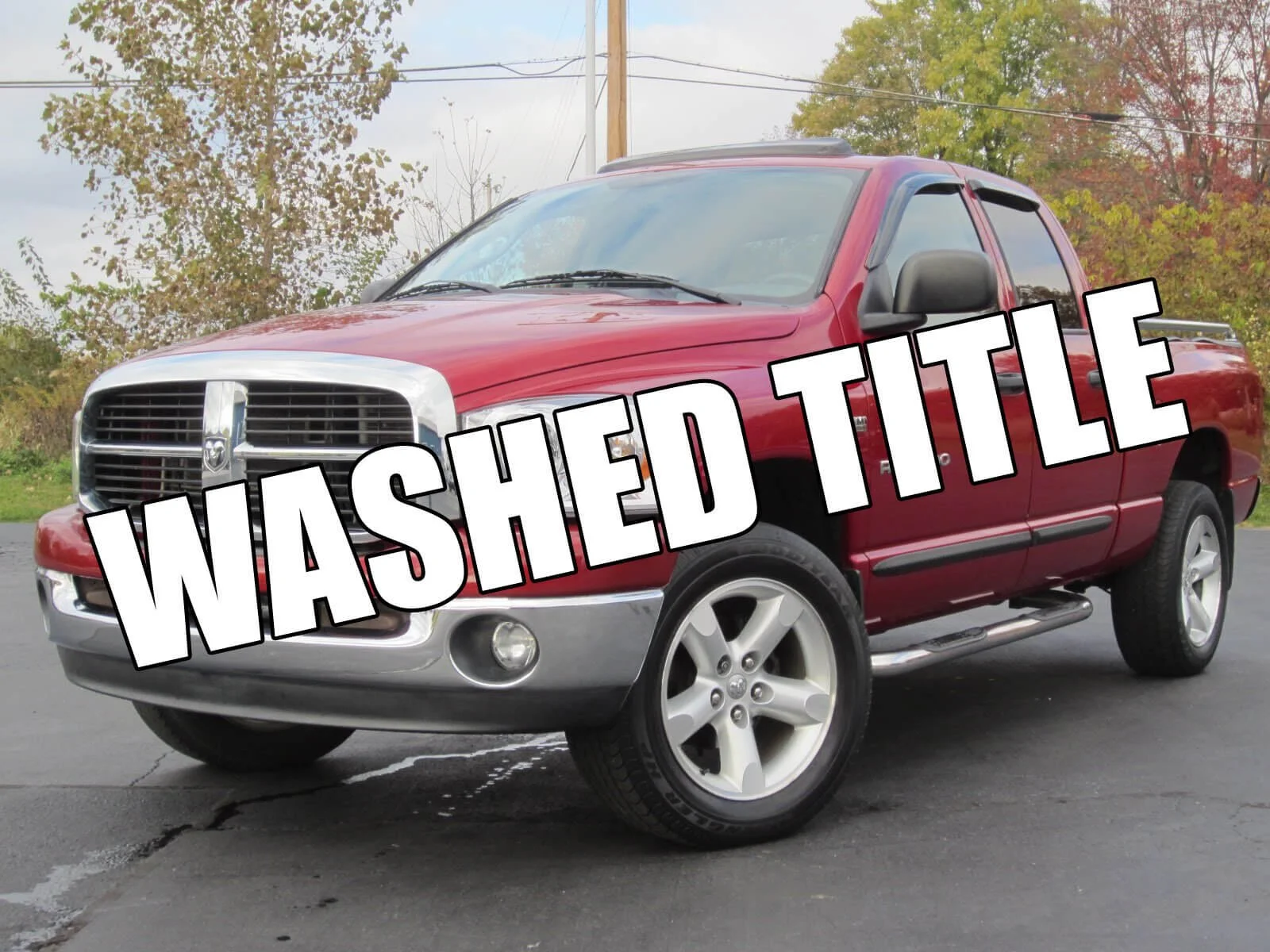 washed title ram