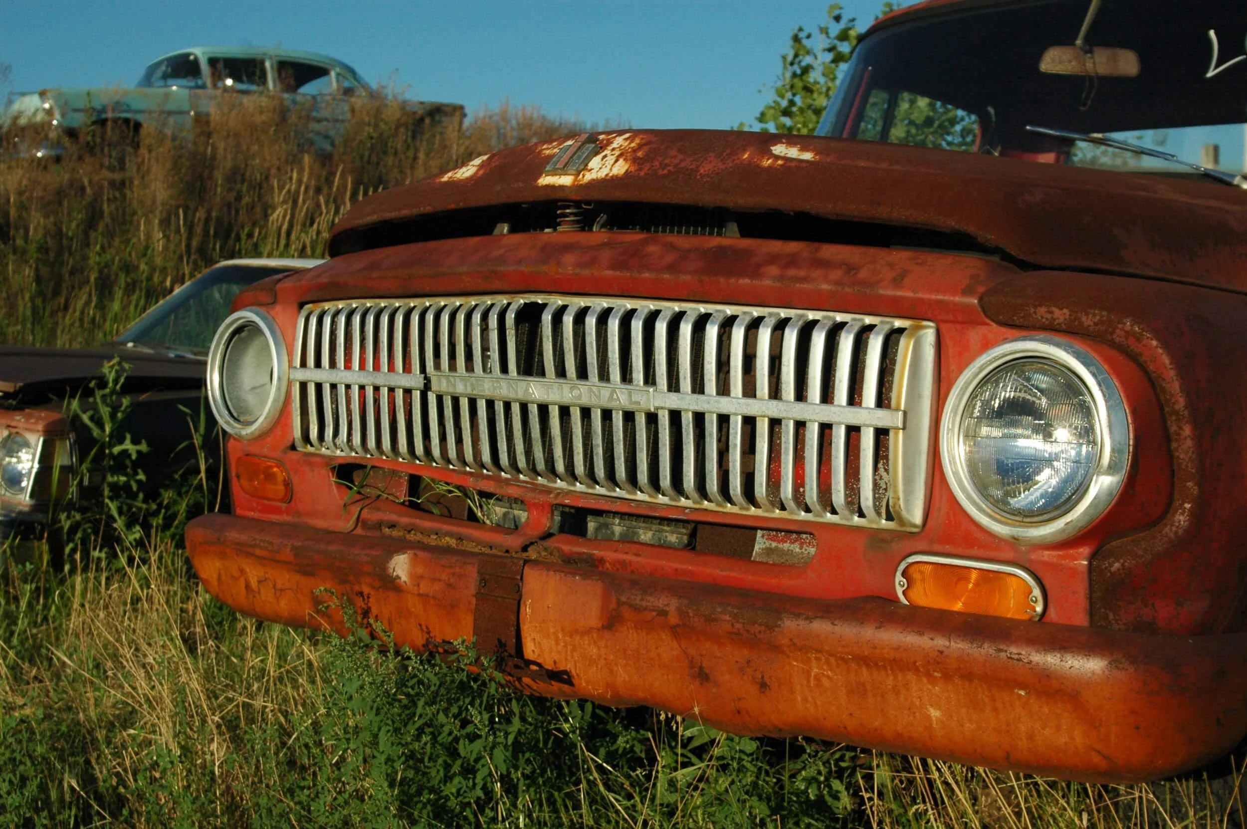 rusty vintage Ford pickup truck