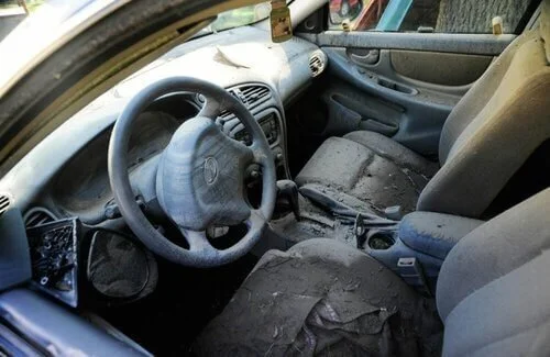 flood damage car interior