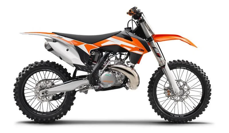 A KTM 250 SX two-stroke