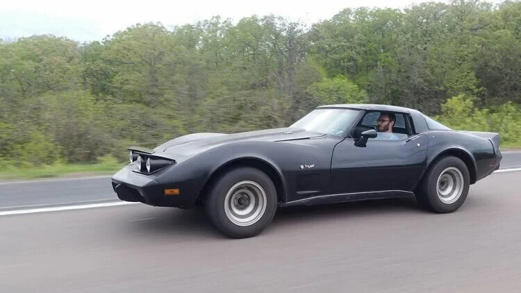 Corvette on street
