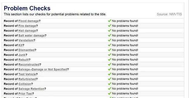 problem checks