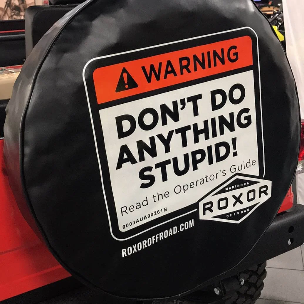 Mahindra Roxor warning - don't do anything stupid