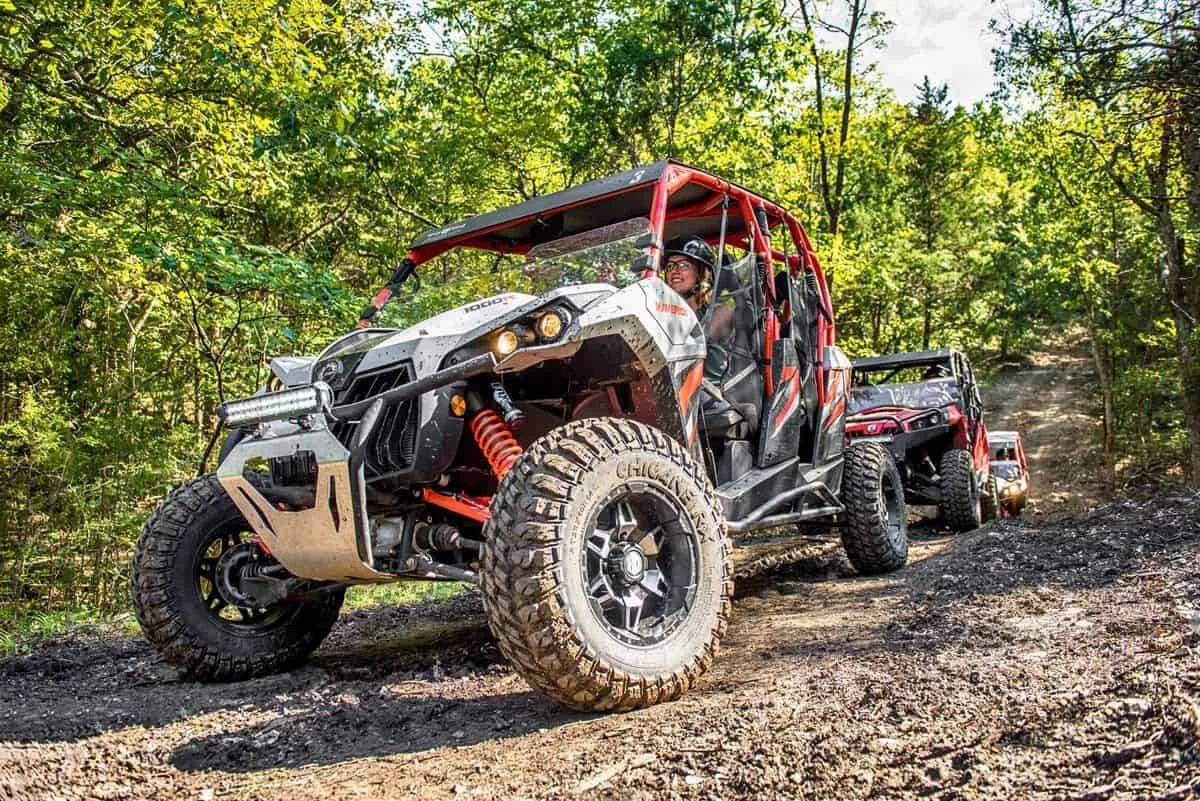 ATVs in the woods