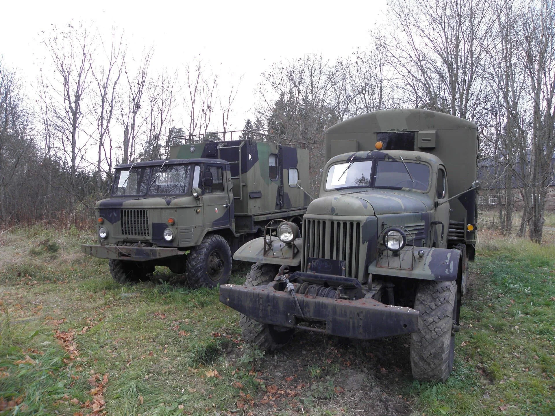 Foreign army trucks