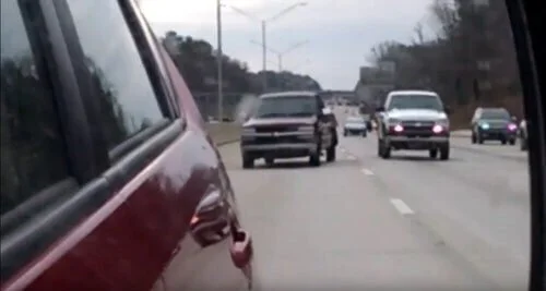 truck crabwalking