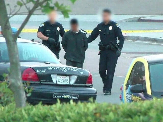 arrested stolen car