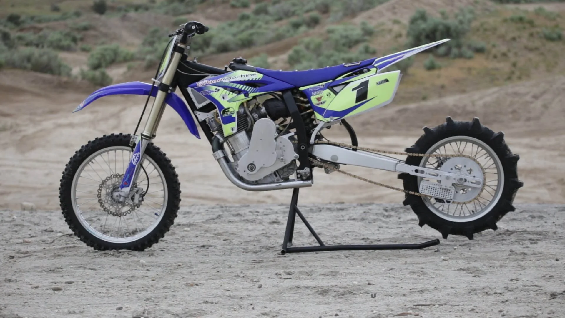 Hill climb dirt bike