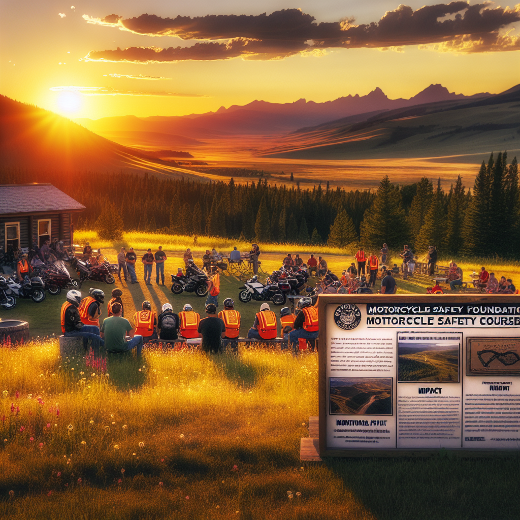 MSF Basic Rider Course instruction in Montana — safety gear and range training